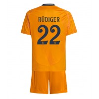 Camisa de time de futebol Real Madrid Antonio Rudiger #22 Replicas 2º Equipamento Infantil 2024-25 Manga Curta (+ Calças curtas)